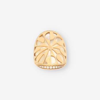 Anillo BULGARI oro rosa y bri INTARSIO 2