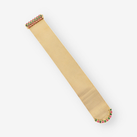 Pulsera Vintage tipo cinturÃ³n oro 
