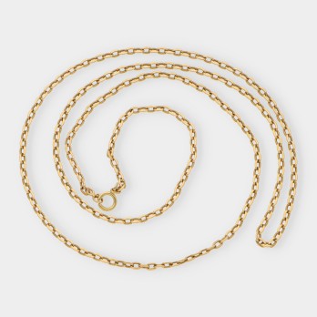 Cadena forzada en oro 18kt 2