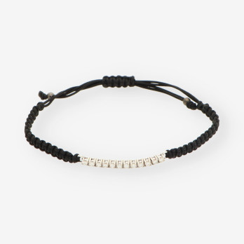 Pulsera macrame oro bl./ br.aprox 0,36Qt