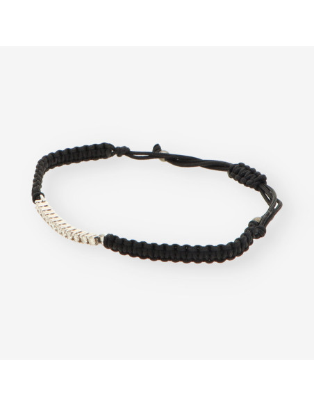 Pulsera macrame oro bl./ br.aprox 0,36Qt