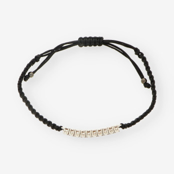 Pulsera macrame oro bl./br Aprox 0.50Qt 2