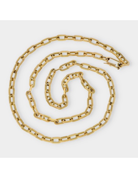 Cadena forzada en oro 18kt