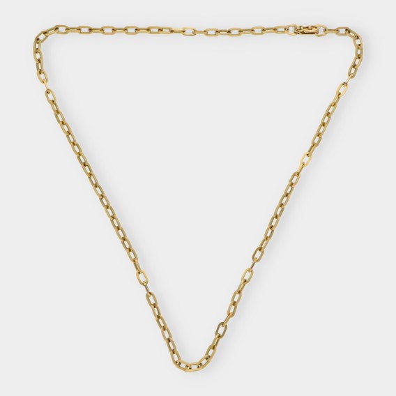 Cadena forzada en oro 18kt