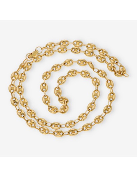 Cadena de calabrotes 62cm en oro 18kt