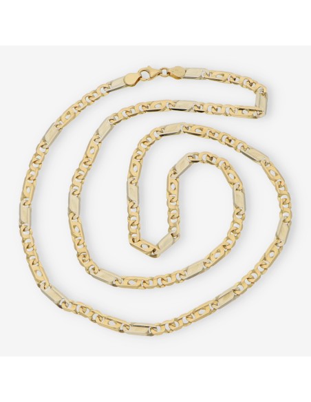 Cadena plana 60cm en oro 18kt