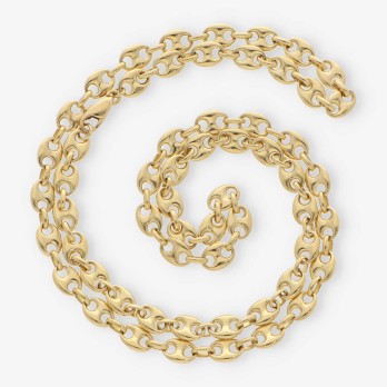Cadena de calabrotes 60.5cm en oro 18kt 2