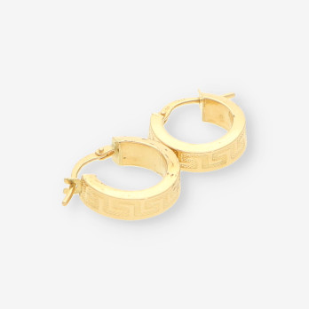 Pendientes aro Versace oro 2