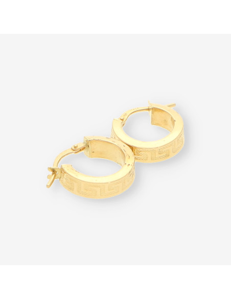 Pendientes aro Versace oro
