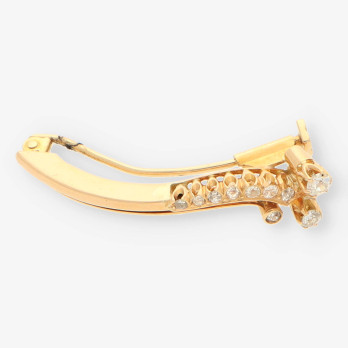 Aguja oro Vintage diamantes 2
