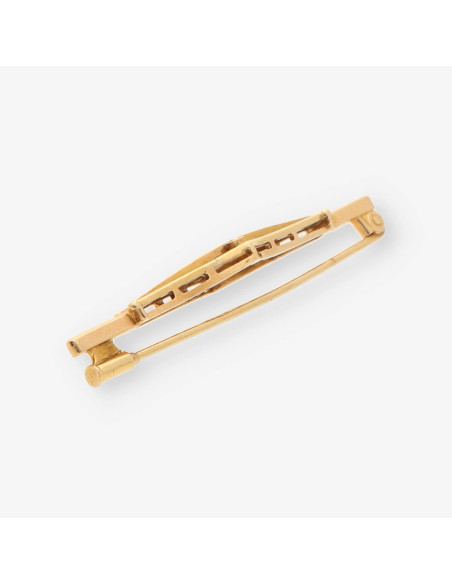 Aguja oro y diamante