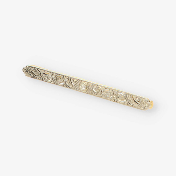 Broche Vintage oro y bri