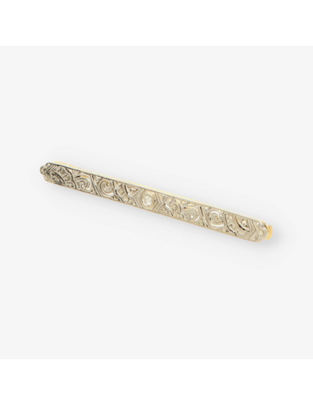 Broche Vintage oro y bri