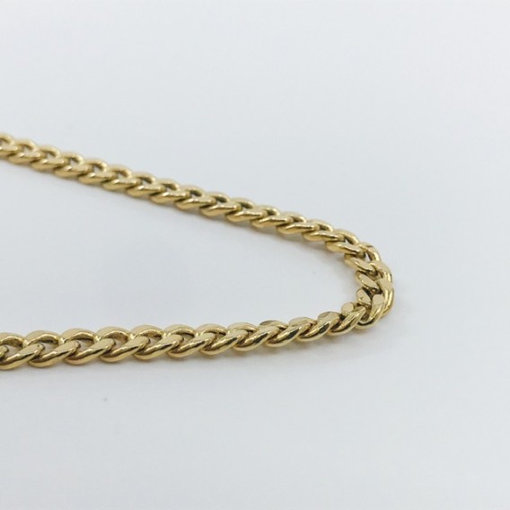 Cadena barbada en oro 18kt