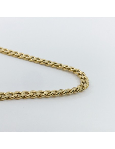 Cadena barbada en oro 18kt