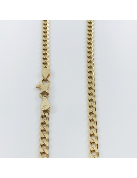 Cadena barbada en oro 18kt