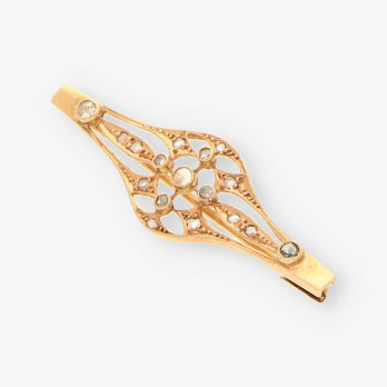 Broche oro y diamantes 2