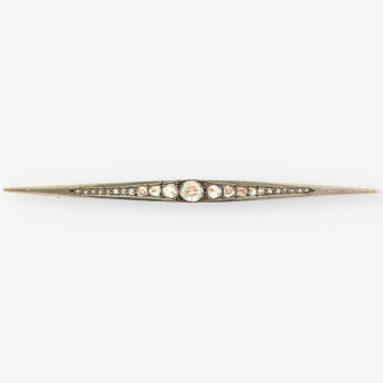 Alfiler oro y diamante