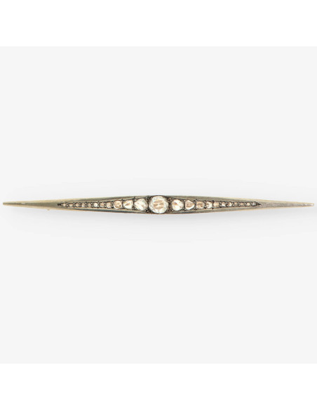 Alfiler oro y diamante