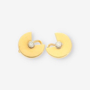 Pendientes oro y bri