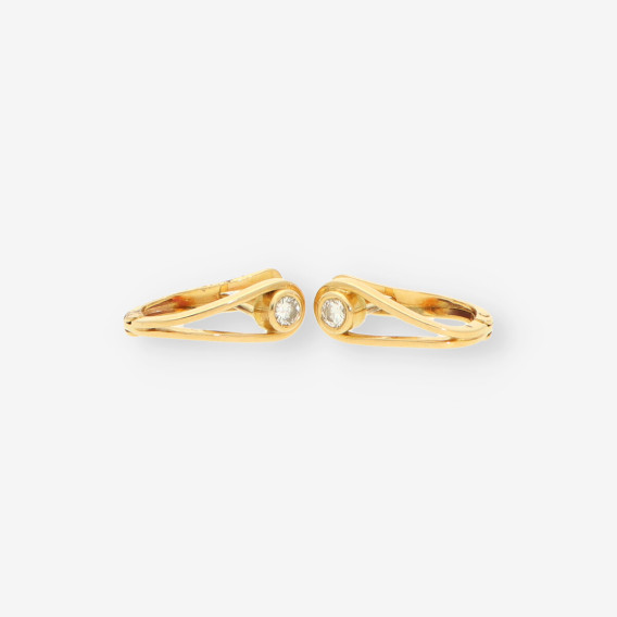 Pendientes oro brillantes