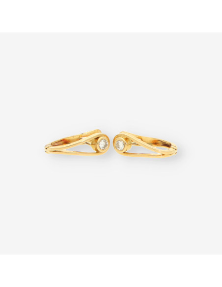 Pendientes oro brillantes