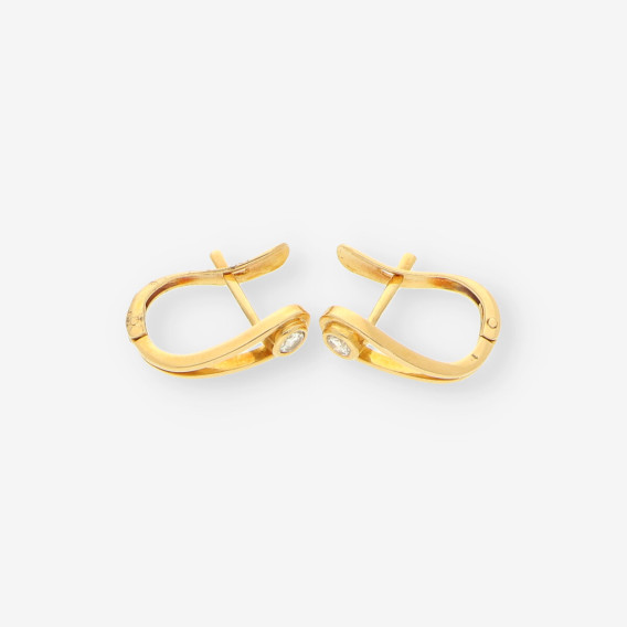 Pendientes oro brillantes