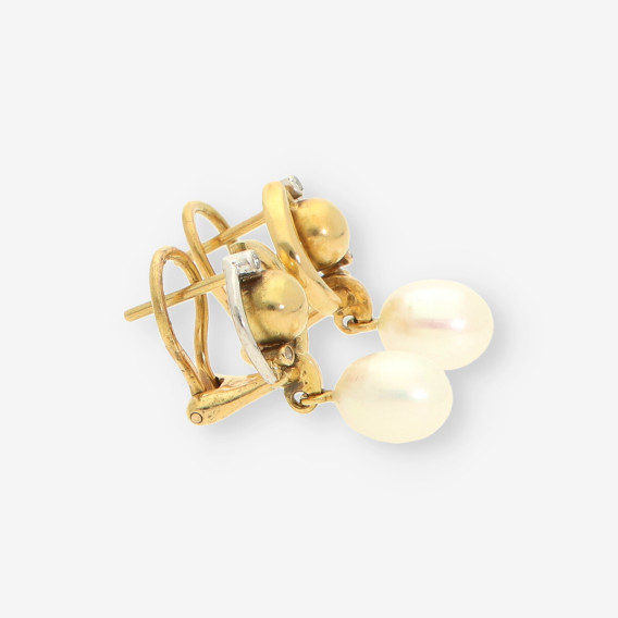 Pendientes BAGUES bri, perla y oro