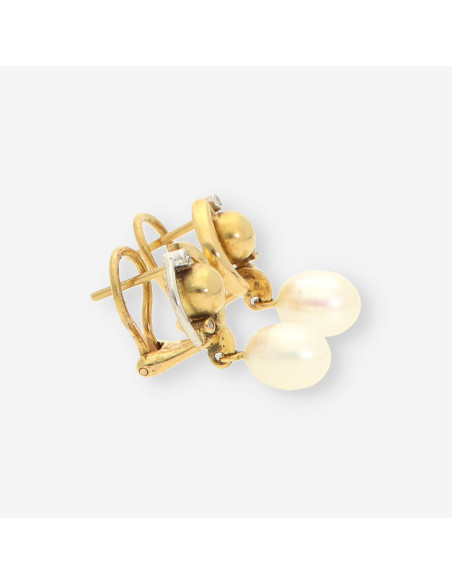 Pendientes BAGUES bri, perla y oro