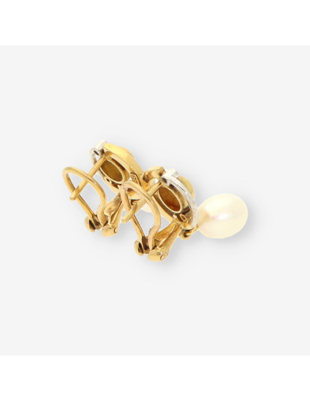 Pendientes BAGUES bri, perla y oro