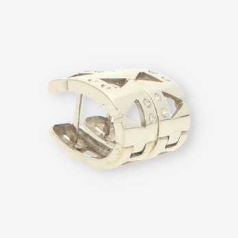 Pendientes oro blanco 2