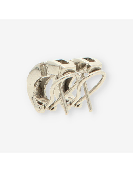 Pendientes oro blanco y bri