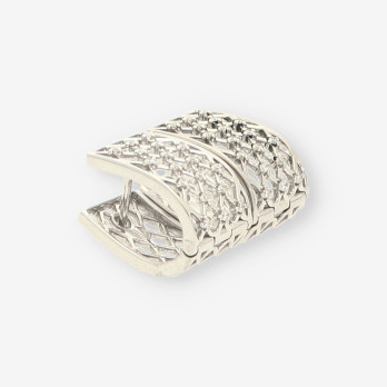 Pendientes oro blanco y brillantes 2