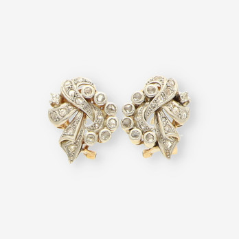 Pendientes oro y diamantes aÃ±os 20