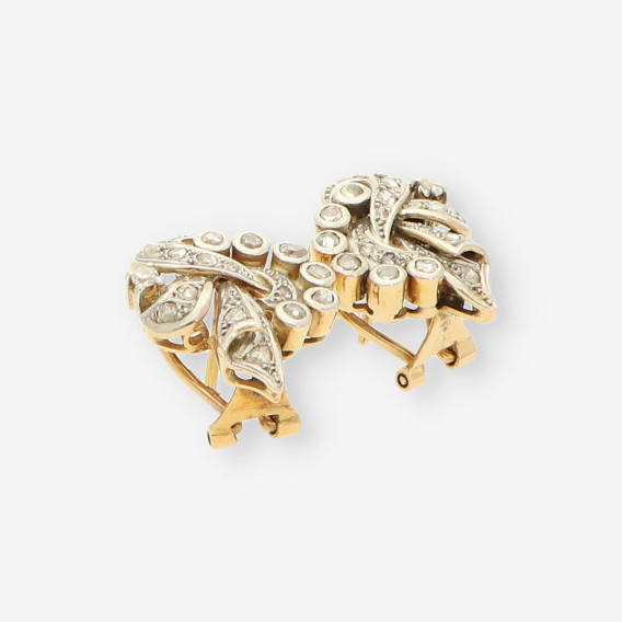 Pendientes oro y diamantes aÃ±os 20
