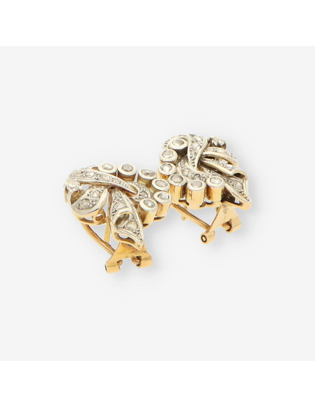 Pendientes oro y diamantes aÃ±os 20