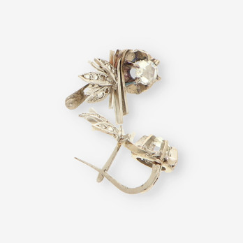 Pendientes oro blanco y diamantes 2