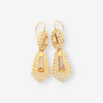 Pendientes estilo vintage oro