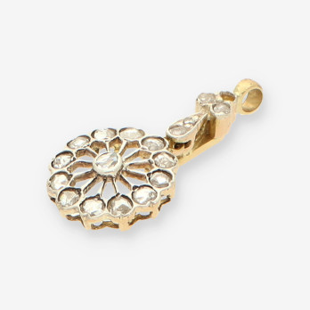 Colgante Vintage oro y Diamantes 2