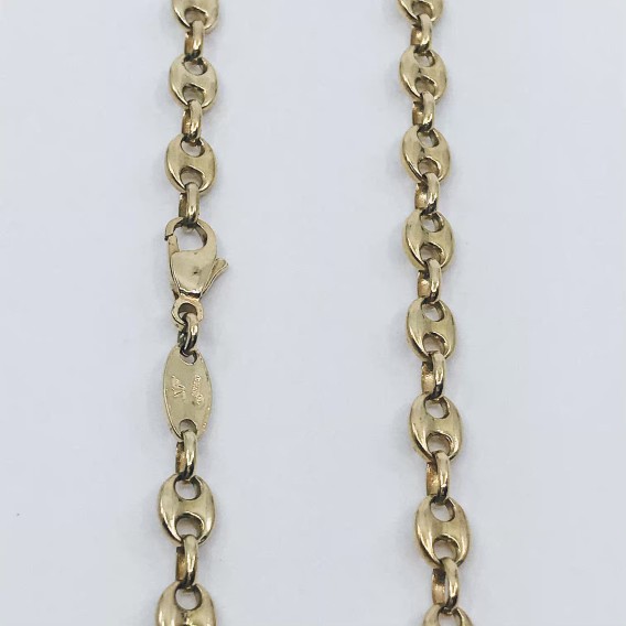 Cadena de calabrote en oro 18kt