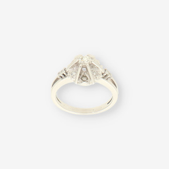 Anillo oro blanco y brillantes 2