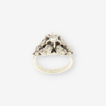 Anillo oro blanco y bri 2