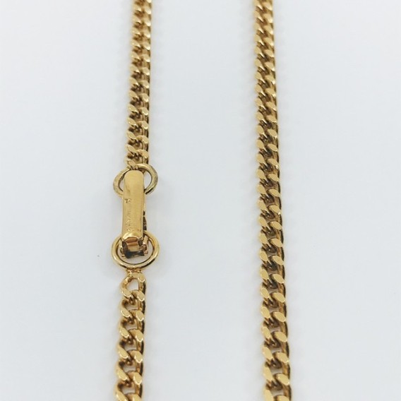 Cadena barbada en oro 18kt