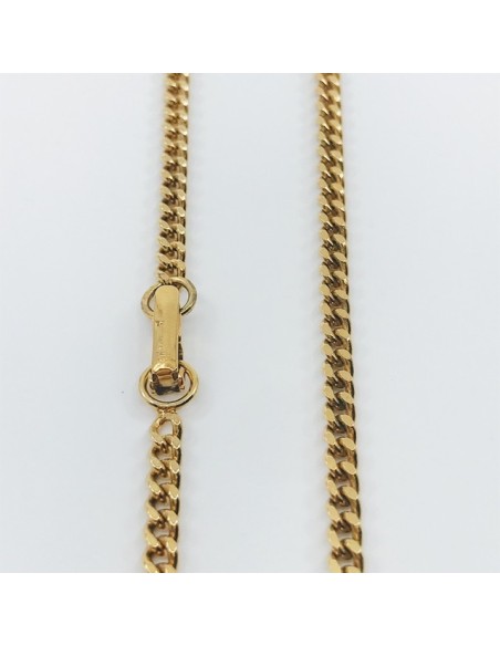 Cadena barbada en oro 18kt