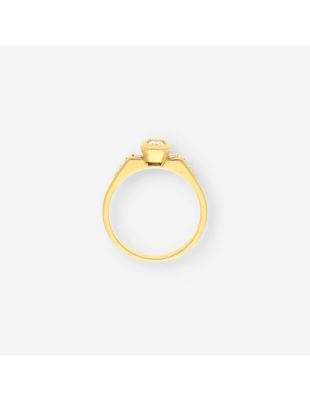 Anillo oro y bri