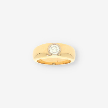 Anillo oro y bri aprox. 0,90 Qt.