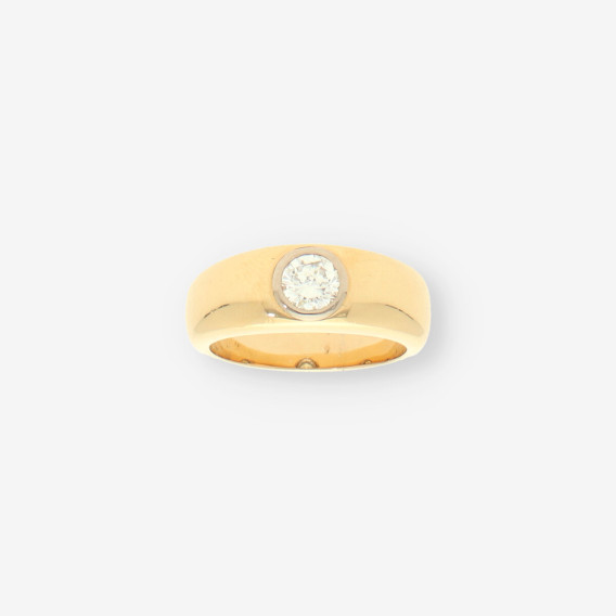 Anillo oro y bri aprox. 0,90 Qt.