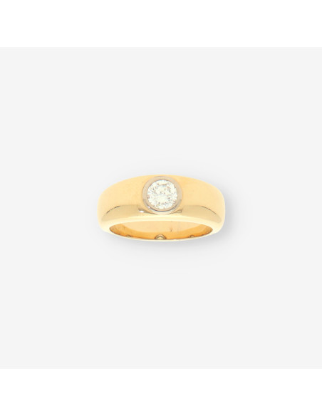 Anillo oro y bri aprox. 0,90 Qt.