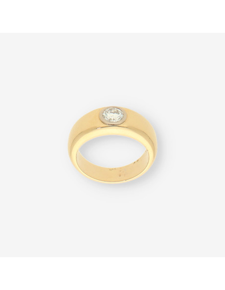 Anillo oro y bri aprox. 0,90 Qt.