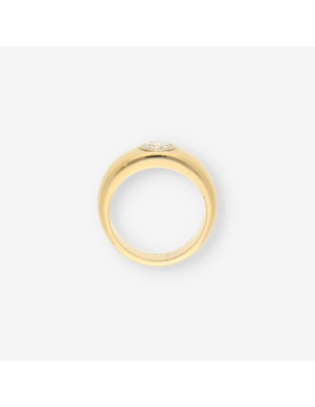 Anillo oro y bri aprox. 0,90 Qt.